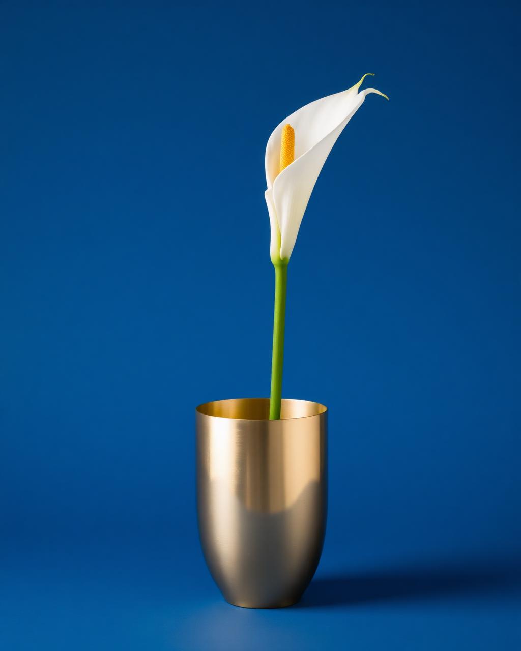 Brass Interval, Brushed brass, calla lily
